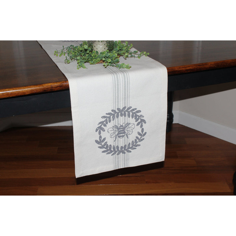 Royalton Bee Grain Sack Runner 45"
