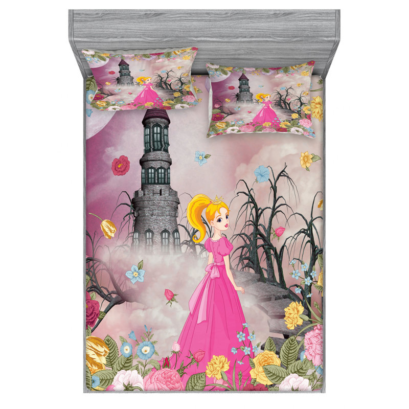 Microfiber Sheet Set, Queen Sheet Set with Fitted Sheet