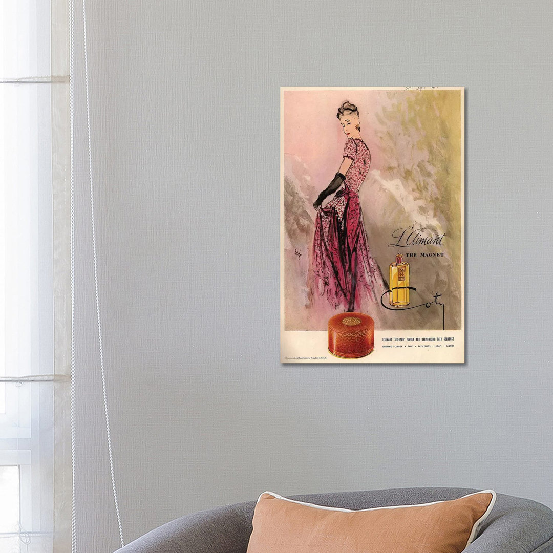 1940s Coty Perfume Magazine Advert by Carl Erickson - Gallery-Wrapped Canvas Giclée on Canvas