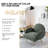 Bendetta Easy to Assemble Modern Single Sofa Chair - Ergonomic Sherpa Fabric with Soft Sponge & S Spring, Curved Armrest Design, Minimalist Style for Living Room or Bedroom, Durable Solid Wood Frame Supports 250 lbs （Set of 2）-451354166
