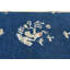 Tapis oriental bleu marine moderne unique 4 x 6 One-of-a-Kind