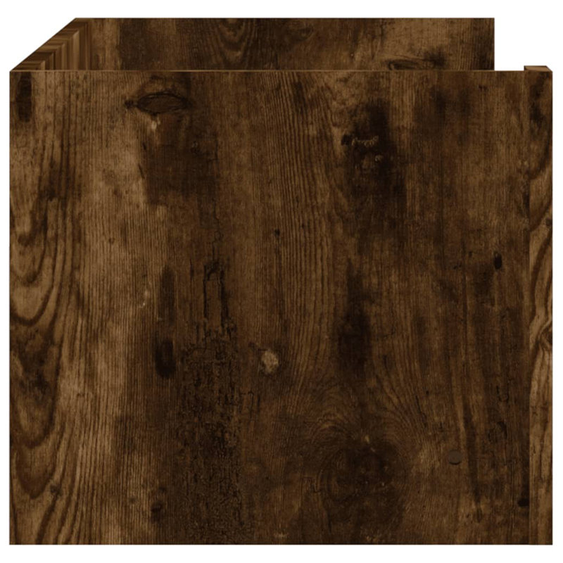 Robbert Floating Shelf, Smoked Oak, 30.5cm H x 100cm W x 35cm