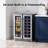 Simzlife 23.5'' W 21 Bottles and 88 Cans 4.65 Cu Ft (Dual Zone) Wine and Beverage Refrigerator - Freestanding/Built-In/Under Counter Cooler with Tempered Glass Door & Reversible Handle-123245394
