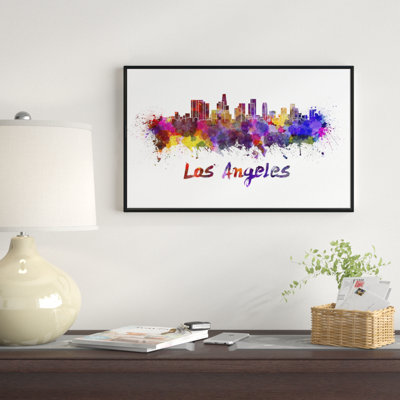 " Los Angeles Skyline " Painting Print