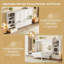 Grand lit escamotable avec compartiments de rangement réglables-397256969