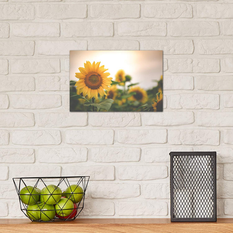 Field of Gold II 1 Piece Wrapped Canvas Wall Art, 20.32cm H x 30.48cm W x 1.91cm D