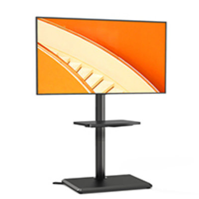 Height Adjustable TV Mount Stand With Wood Base Max Vesa 400x400mm