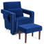 Aidenjohn Upholstered Armchair with Ottoman-1597940895