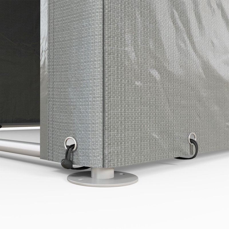 Garden 7 ft. W x 5 ft. D Galvanised Steel Storage Shed