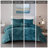 Luxurious Velvet Bedding Set, Teal Polyester, Modern Bedroom Comfort