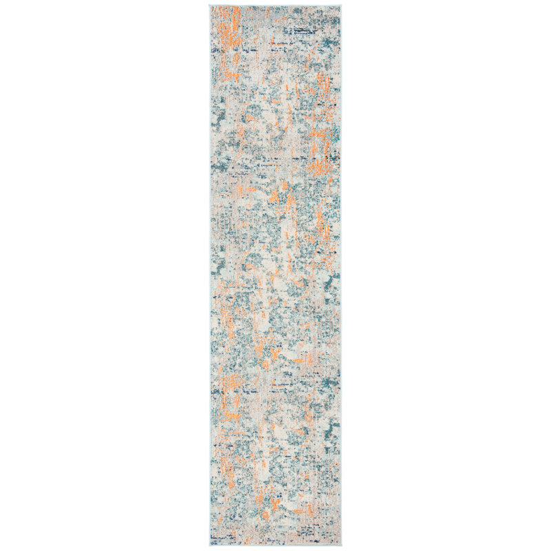 Eustace Abstract Hand Woven Area Rug, Runner 61 x 244 cm