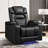36.2'' Luxury Faux Leather Power Reclining Home Theater Seating With Cupholder, Recliner With USB & LED