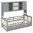 Wooden Daybed With Twin Size Trundle, And  Cabinet And Shelf-2061806174-2061806175