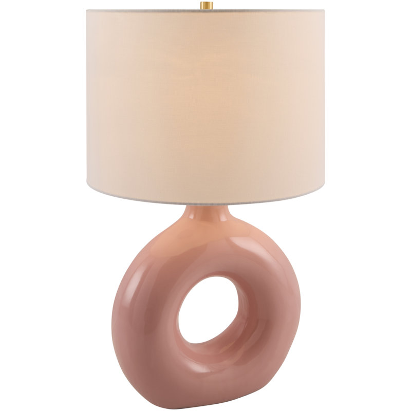 Roumel Ceramic Table Lamp, Pink