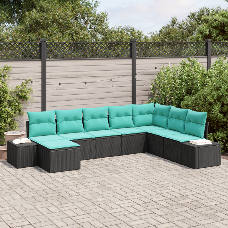 Ensemble de canapé de jardin avec coussin vidaXL 8 pièces vidaXL
