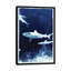 Indigo Sharks par 33 Broken Bones - impression sur toile tendue-31840620-73208271-73208272