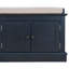 Banc de rangement avec 4 portes et tablettes réglables, banc à chaussures avec coussin amovible pour le salon, vestibule-1213433297