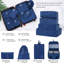 Valise Hardshell 4 pièces + valise à roulettes avec verrou TSA - 16 "+ 20" + 24 "+ 28" bagages