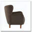 Velvet Upholstered Wingback Club Chair