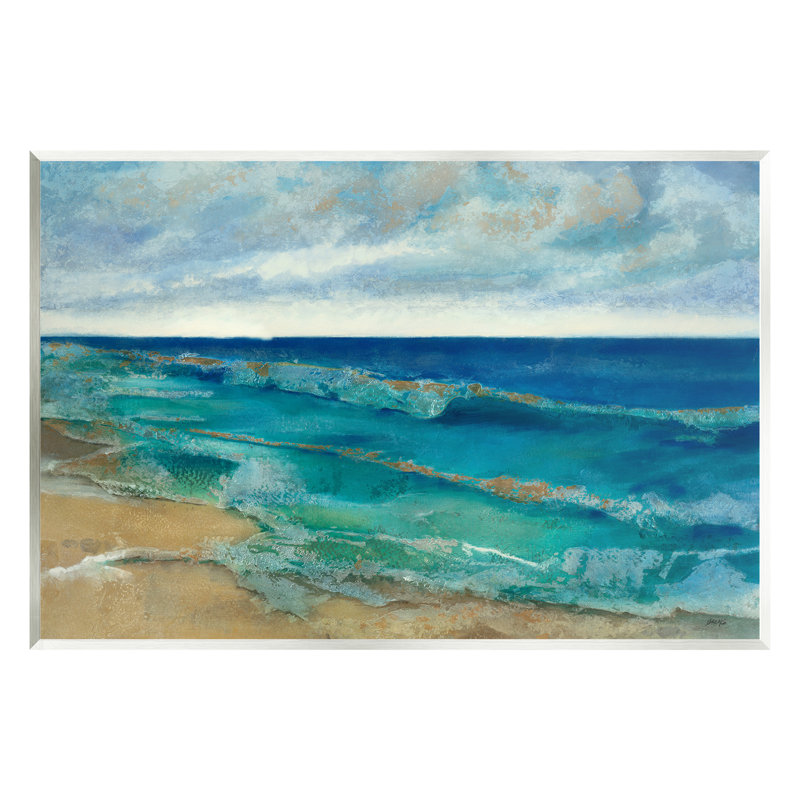 Abstract Pattern Beach Wall Plaque Art by Scott Brems, 10" H x 15" W