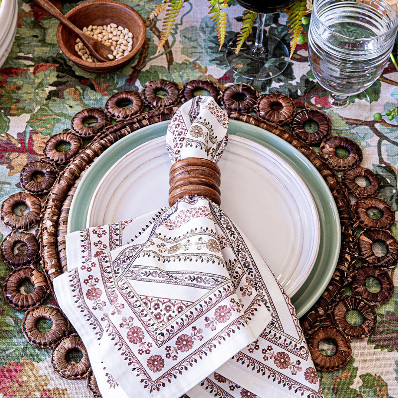 Seville Stripe Napkin, Natural