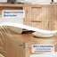 Bureau de direction avec tiroir et prise de courant, grand bureau d'ordinateur de bureau en bois de 61 po avec tablette ajustable pour bureau d'écriture-62054800