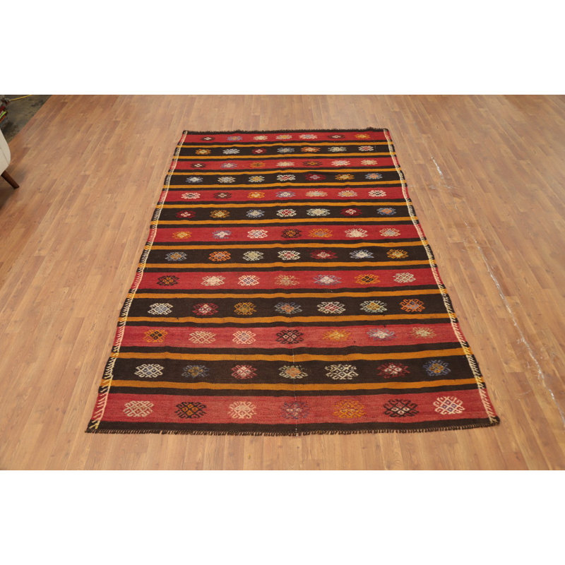 Tapis rayé géométrique Kilim