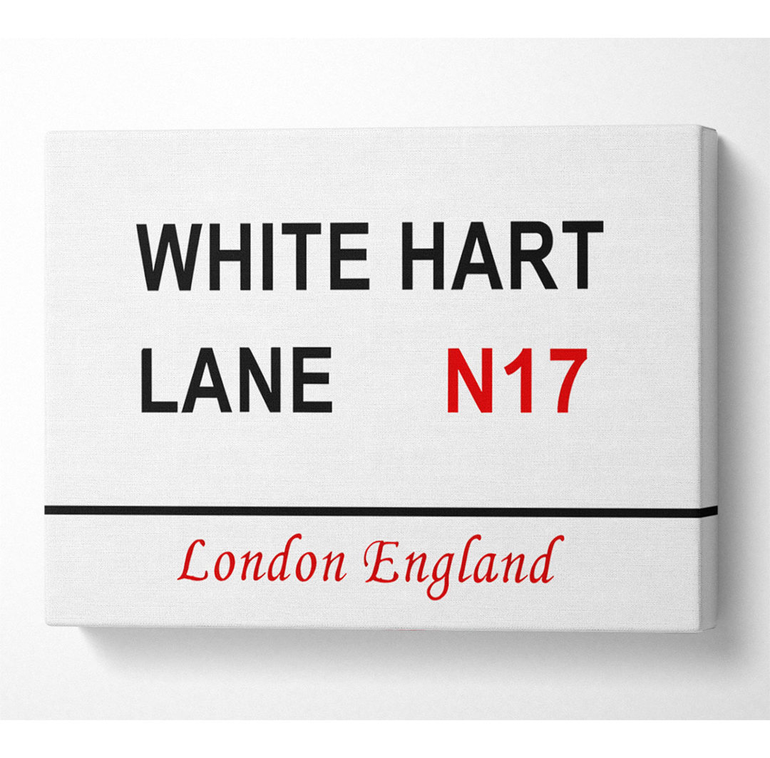 White Hart Lane Signs - Kunstdrucke auf Leinwand - Wrapped Canvas