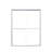 56"-60"W*72" H Semi-Frameless Double Sliding Shower Door, Bypass Shower Door, 1/4" (6Mm) Thick SGCC Tempered Glass Door