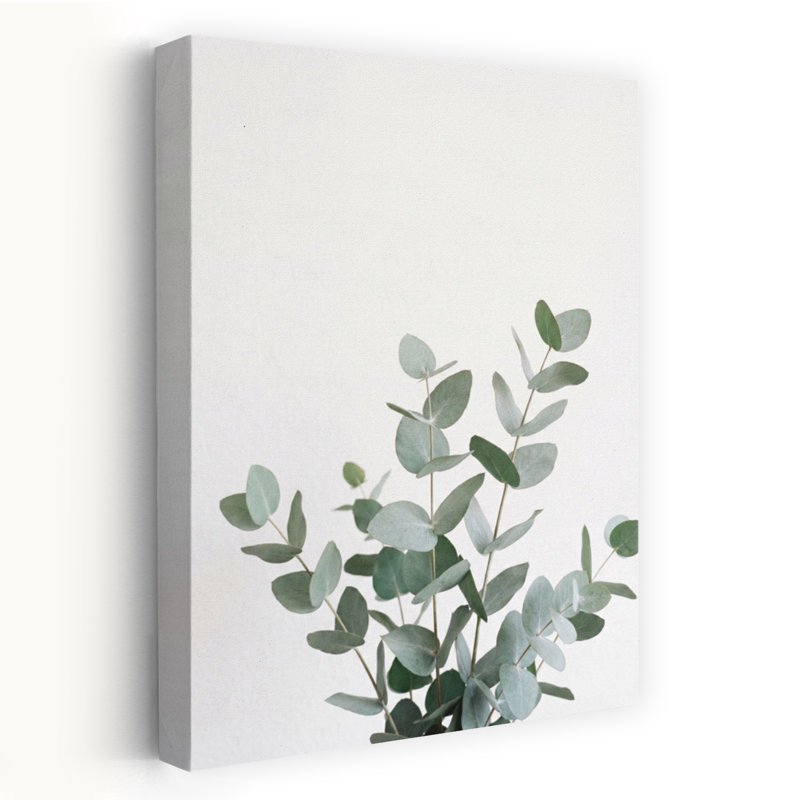 Art mural plante eucalyptus, H 18 po x l 12 po