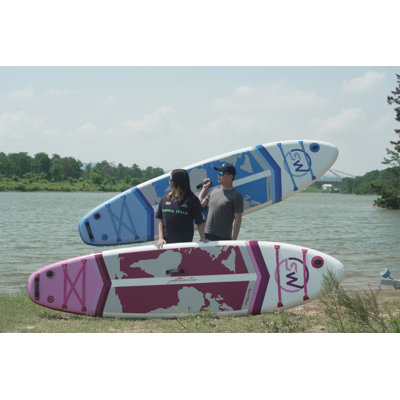 Planche de pagaie debout gonflable 11 pi x 34 po x 6 po avec accessoires