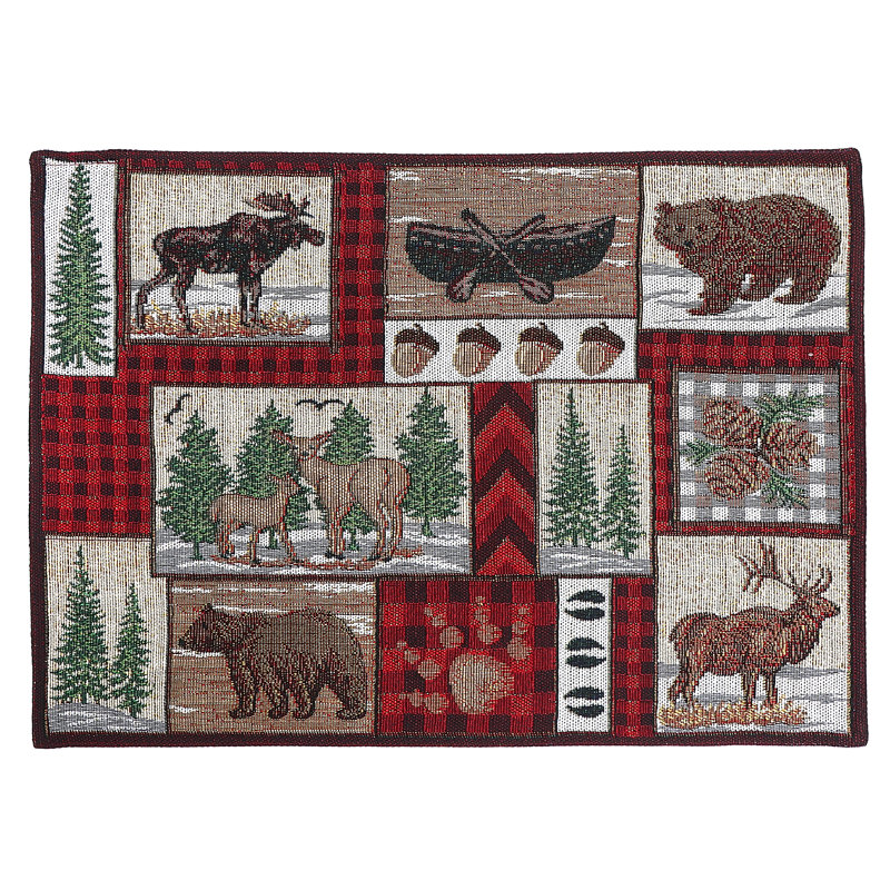 Cotton Abstract Rectangle Placemat