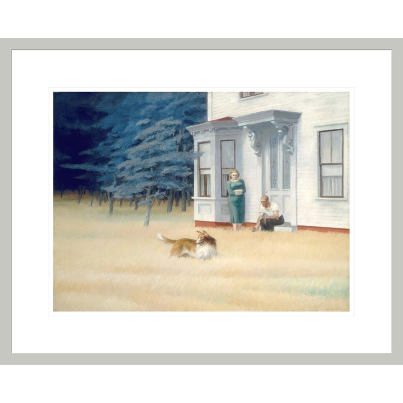 Cape Cod Evening par Edward Hopper - impression giclée sur cadre, 17.62" H x 21.75" W