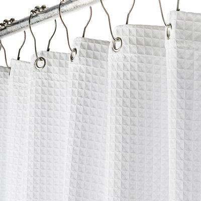 Waffle Single Shower Curtain