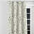 Floral Room Darkening Curtains - Modern Linen Sage Velvet Grommet Curtain - 1 Panel-172324227-172324229