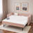 Diamond Grid Velvet Daybed With Usb Charging, Side Pocket And Trundle-1883304993