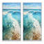 «Beach Photo Oceanic Rhythms XI», 2 pièces sur toile-999490414-999490415