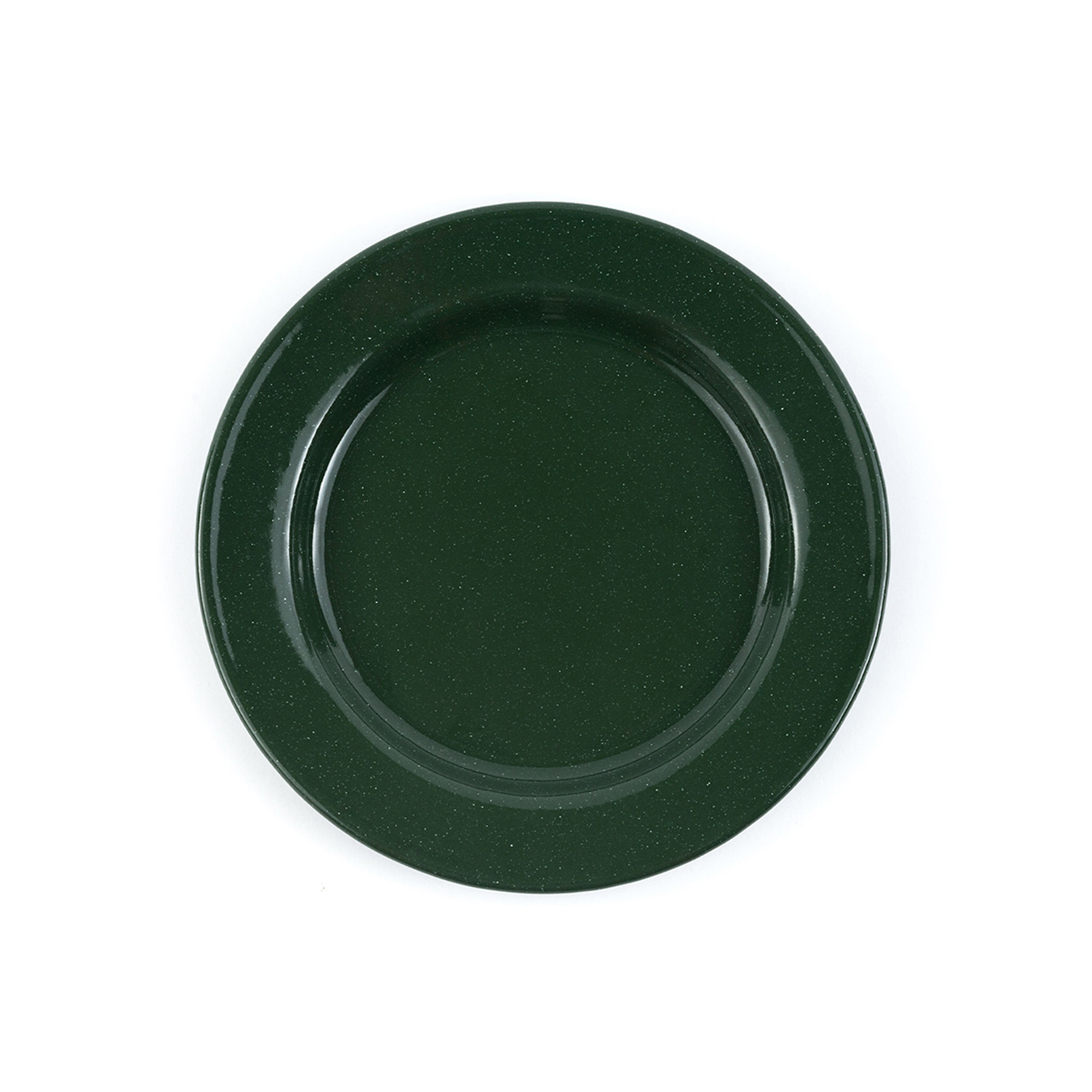 Crow Canyon Enamelware Stinson Dinner Plate, Forest Green