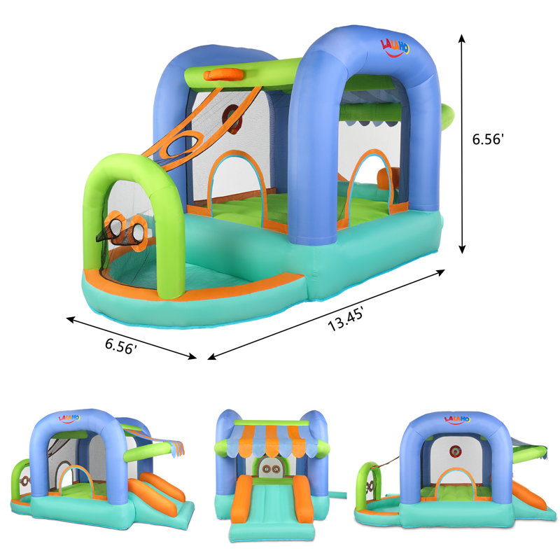 6.56' x 13.45' Bounce House with Air Blower