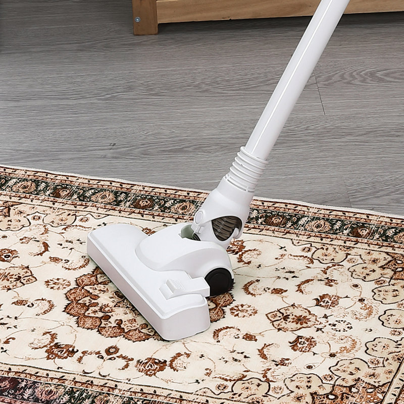 Washable Area Rug, Vintage Medallion Low Pile Non Slip Foldable Indoor Carpet, TPR Backing, Natural Tone, 2'x6', Brown