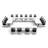 Rectangle 18 Person Flip Top 72'' L Modular Training Table and Chair Set with Casters and Modesty Panel and Cable Management