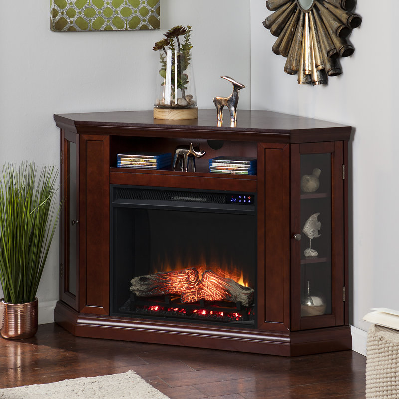 Norcott 48'' W Electric Fireplace with 5100 BTU, Cherry