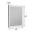 Edlun Bathroom Framed LED Mirror Anti-Fog With Dimmable Light Touch Sensor And Memory Function-1130875762-1130875749