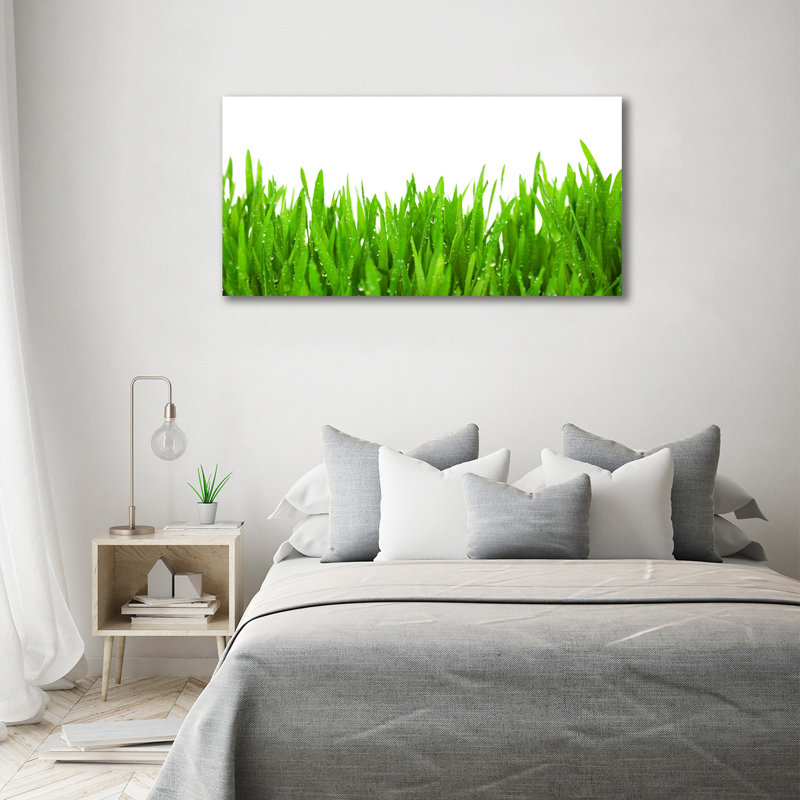 Grass - No Frame Print on Glass, 70cm H x 140cm W x 2cm D, Canvas