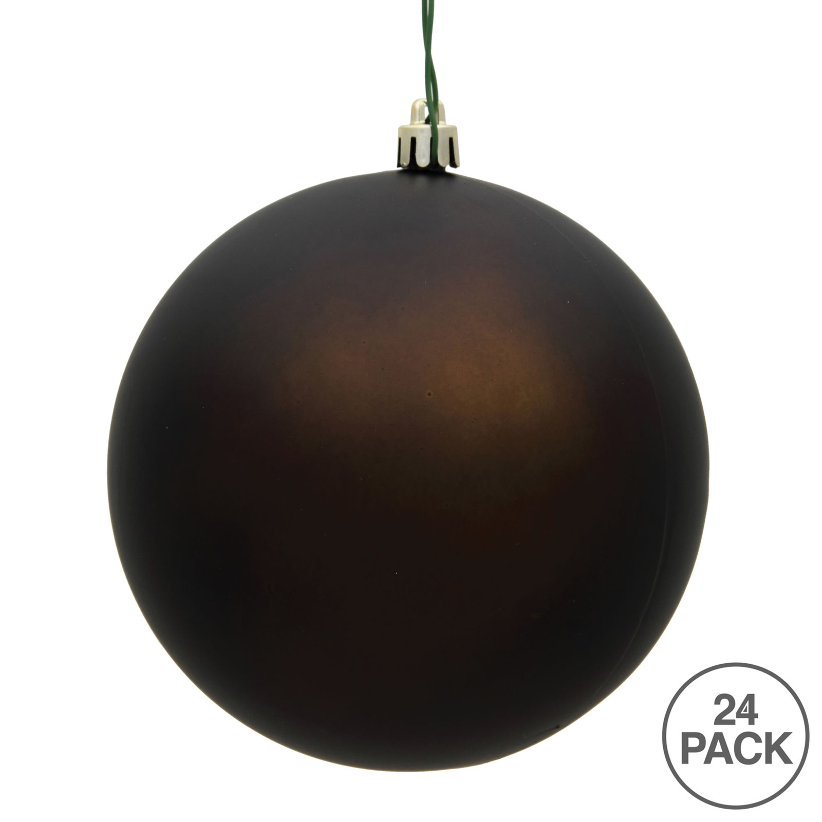 Three Posts™ 2" Shatterproof Bauble, Matte Chocolate