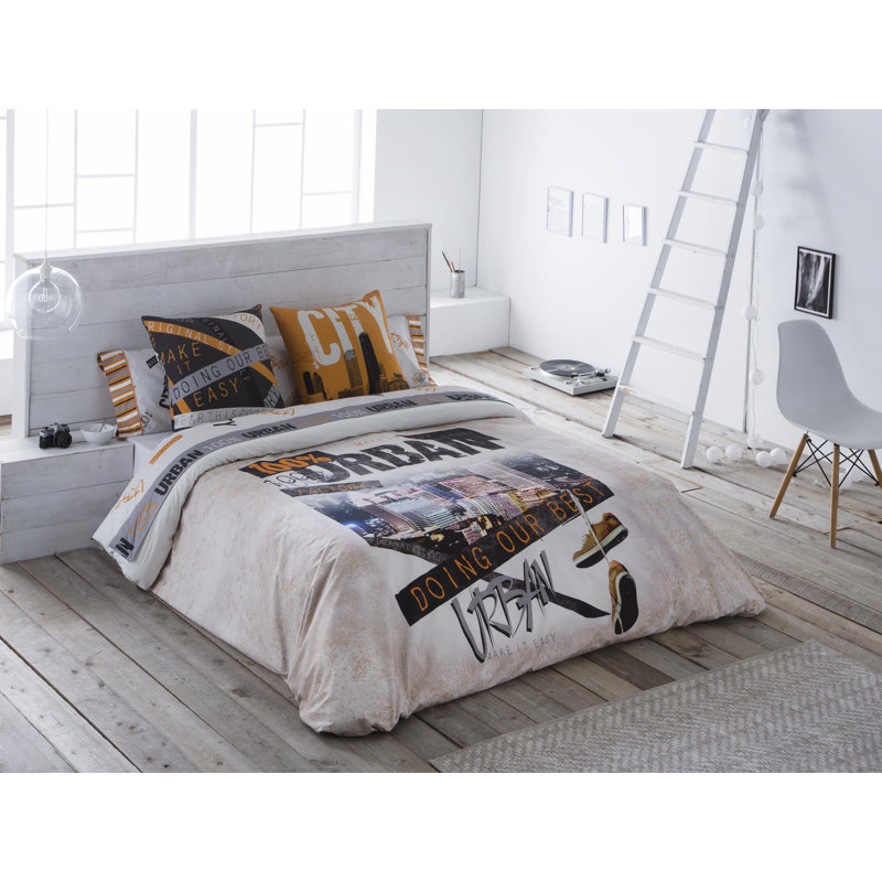 Odysseus Geometric Shapes Duvet Cover Set with Pillowcases Included, 260 x 220 cm - 2 Pillowcases (45 x 45 cm)