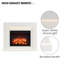 FLAMME Madura Electric Fireplace with surround with 2kW Fireplace Heater Espresso Oak Multiple Colours Available-1844521338-1844521334