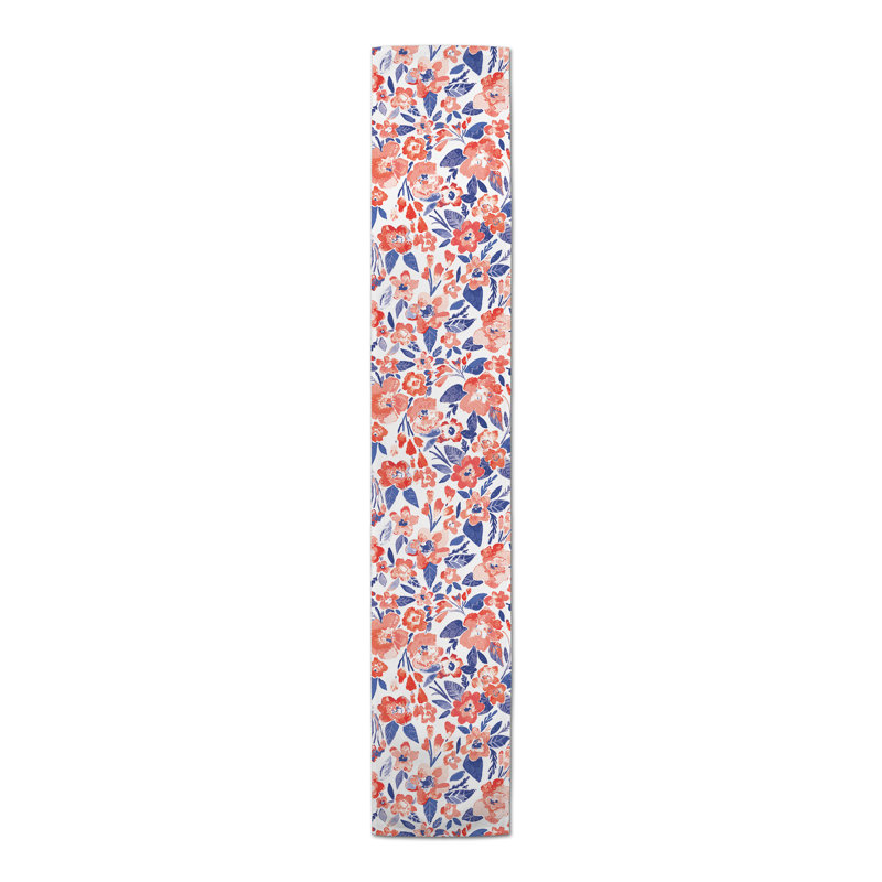 Fitzwater Patchy Flowers Table Runner, 90" L x 16" W