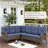 Serita Trym 9-Person Outdoor PE Wicker Patio Sectional Outdoor Conversation Set With Cushions-1503700376