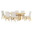 Ensemble de table de salle à manger 7 pièces avec chaises rembourrées-1652935801-1651051511